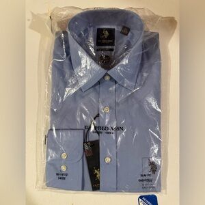 U.S. Polo Assn. Men's Light Blue Dress Shirt